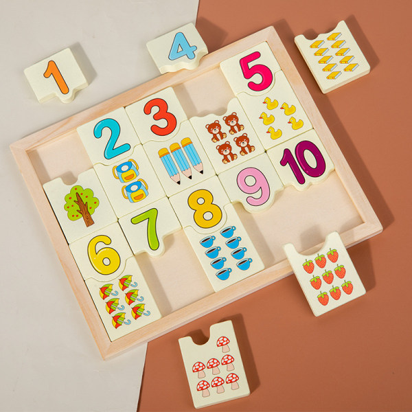 20 stk digitale kognitive puslespil byggeklodser pædagogisk legetøj