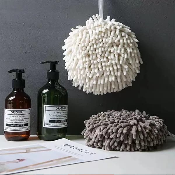 Chenille Hængende Håndklæde, Superabsorberende Håndklæde med Hængesløjfe