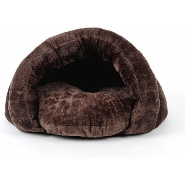 Varm katt- och hundbädd för höst och vinter - Kaffe Small, Exq