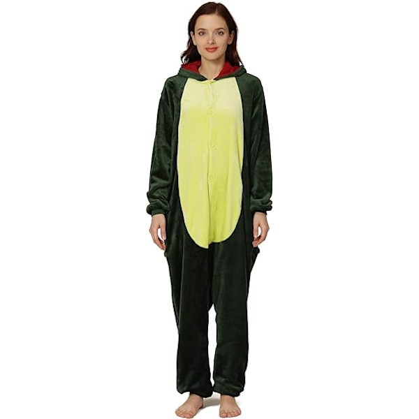 Unisex Vuxen Pyjamas Djurdräkt Cosplay En-Delad Pyjamas (Gr