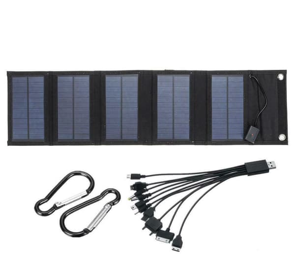 Bærbar solcellelader 5VUSB Mobiltelefon Utendørs Bærbar Sol