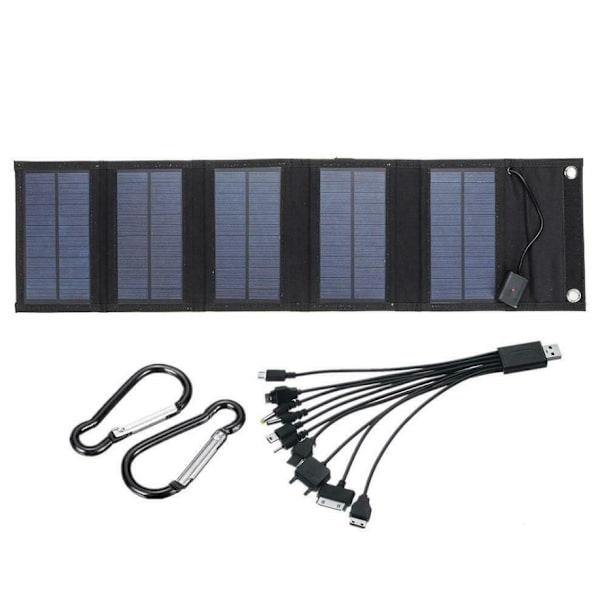 Bärbar Solcellsladdare 5VUSB Mobiltelefon Utomhus Bärbar Sol