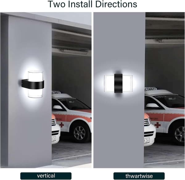 LED-ulkoseinävalaisin IP65 vedenkestävä ulkoseinävalaisin ulko