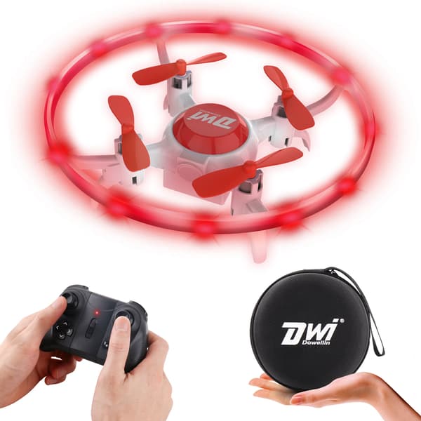 4,2 tommer Mini Drone til Børn med LED Lys Crash Proof One Key