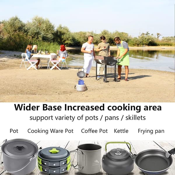 Bærbar camping gasskomfyr Mini gasskomfyr Titanlegering camping