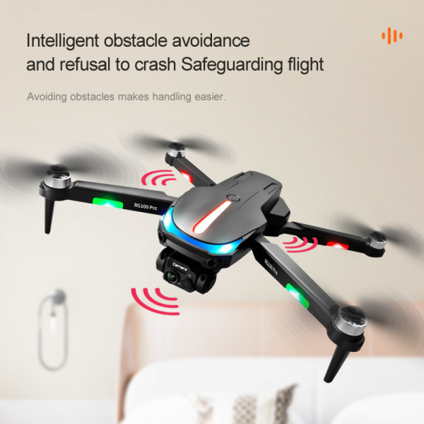 Drone med 4K kamera, FPV WiFi Live, GPS-räckvidd, Quadcopter