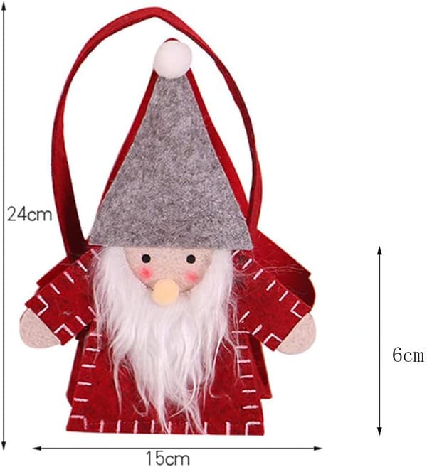 2 st julgodispåsar Godispåsar 3D Svensk Jultomte Nisse