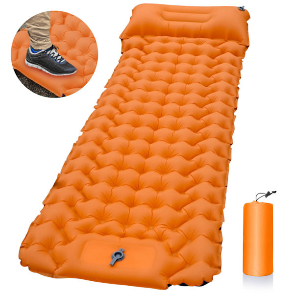 Sovsäck Camping Uppblåsbar 9cm Tjock Luftmadrass Camping
