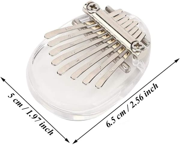 1 stk (klar dråbe) 8-tangent Kalimba, Limba, børneinstrument, finger
