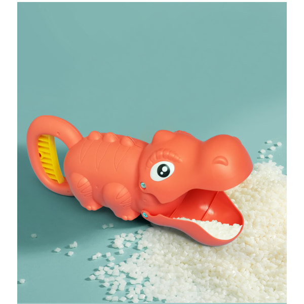 (T-Rex Clip) (Rød) Plast Beach Toy Sand Gripper for sand og snø