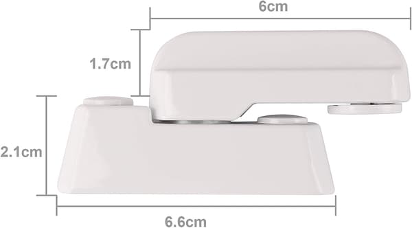 8 st Sash Jammer Stark Zink-Legering Extra Säkerhetslås Sash Bloc