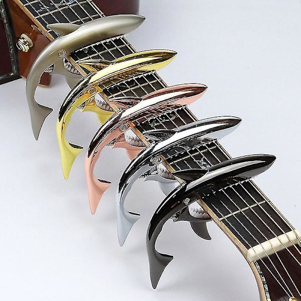 Gold Tyrant - Zinklegering Gitarrhaj Capo för Akustisk och Elektrisk Gitarr