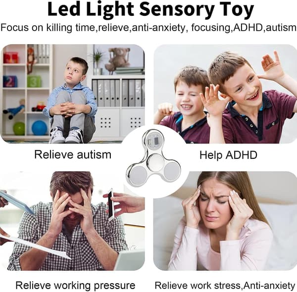 36 Endringer Mønster Raske Fingerleker, LED Lys Sensorisk Leke, Fidget Leker, Stressreduserende Ant