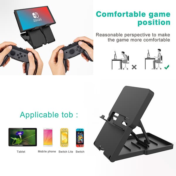1 stk (pink) egnet til Nintendo Switch-beslag, lille og let