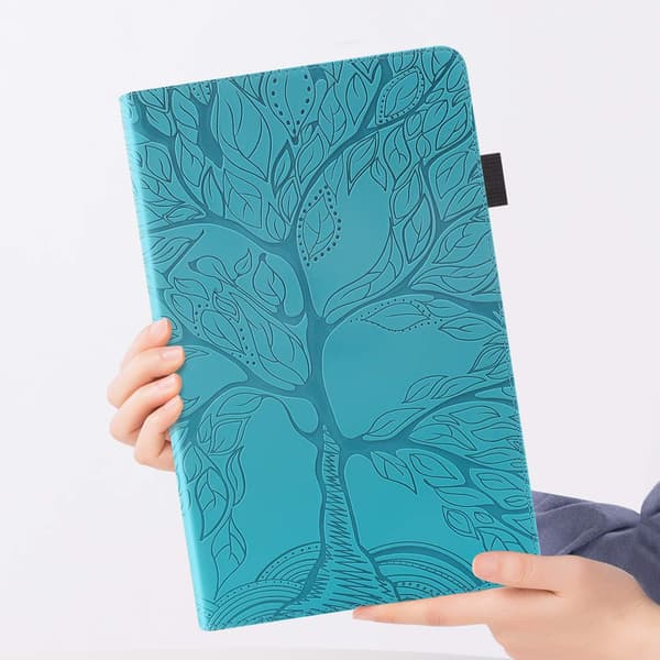 Etui (blått) til Samsung Galaxy Tab A9+/A9 Plus 11 tommer 2023 PU-skinn