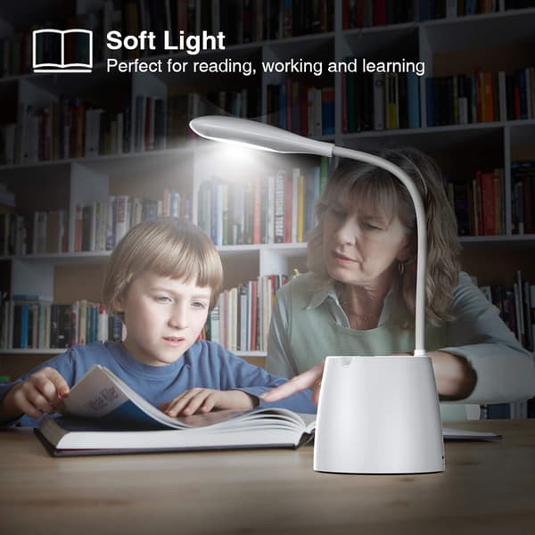 LED-bordlampe, dimbar LED-bordlampe, nattlys trinnløs dimming