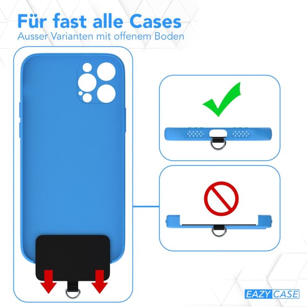 Justerbar, diagonal nylon-snor, mobiltelefonkjede, universell