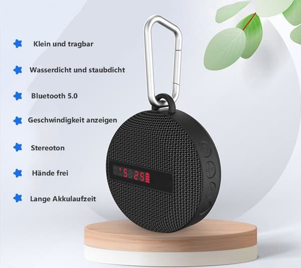 Bluetooth-pyöränäyttö nopeuskaiutin telineellä