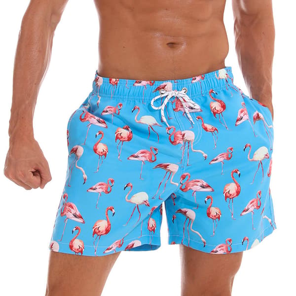 Badeshorts for menn Klassisk tropisk design for sommeren