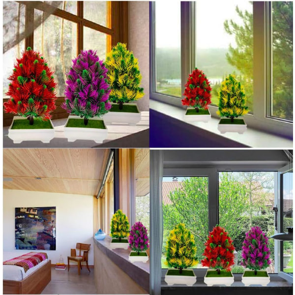 Konstgjord Tallbonsai, Julsimulerad Tallbonsai Dekorativ
