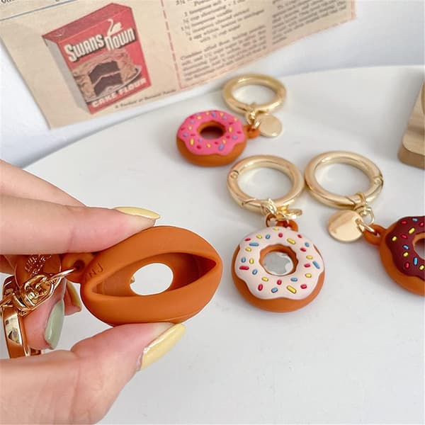 3D Mote Søt Sjokolade Donuts Dessert Silikondeksel til Apple