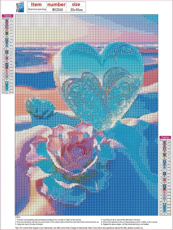 (12x16 tommer, hjerteform - D) 5D Diamantmaleri Strandsett for