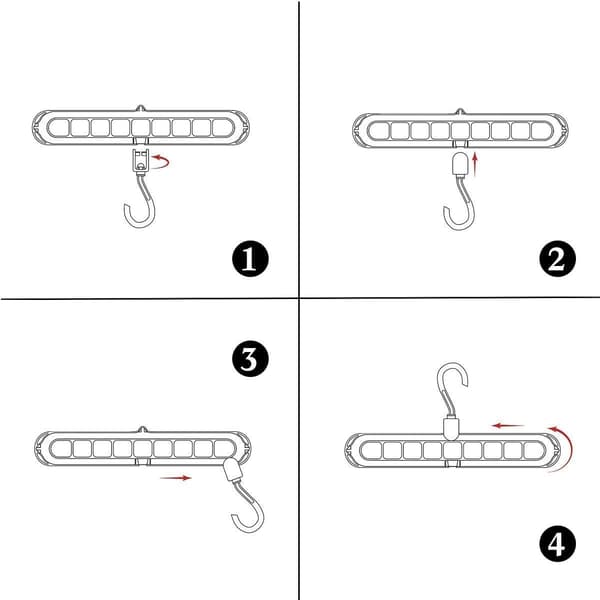 10-pakning garderobebøyler, garderobebøyle, multifunksjonell garderobe