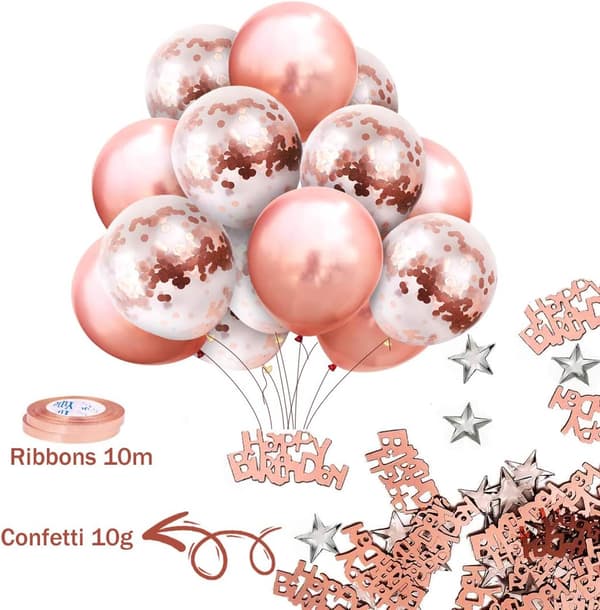 Födelsedagsprydnad roséguld födelsedagsprydnad kvinnor flickor hap