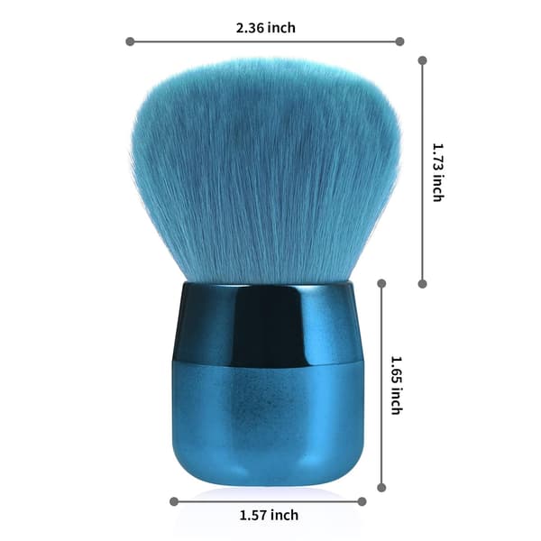 Blå neglestøvbørste neglepudderbørste neglestøvrensebørste egnet til makeupbørste