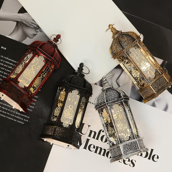 Islamisk Lanterne Muslimsk Ramadan Eid Led Arabisk Studie Lys Lampe