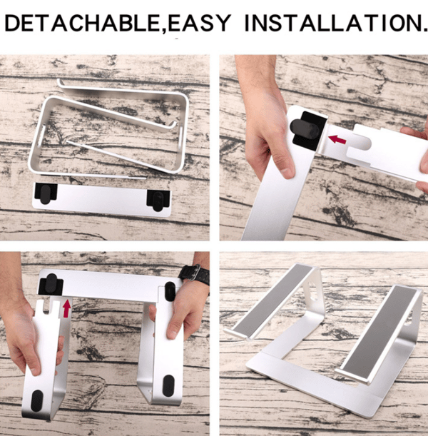 Ergonomisk laptopstander, kompakt laptopstander, computerkølerstander