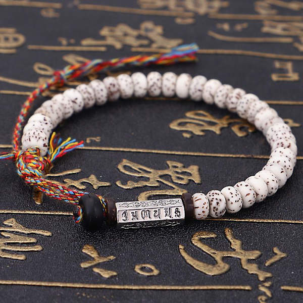 Klassiskt Tibetanskt Buddhistiskt Flätad Tråd Lyckoband, 16-22cm