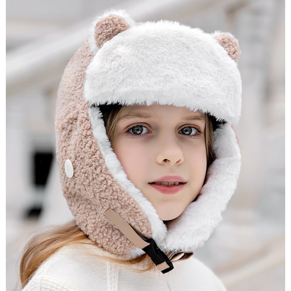 Baleifeng Barnhatt Tjock Lammull Vinter Varm Bib Varm och