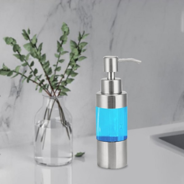 350ml Rustfrit Stål Transparent ABS Manuel Håndsæbedispenser Pumpeflaske