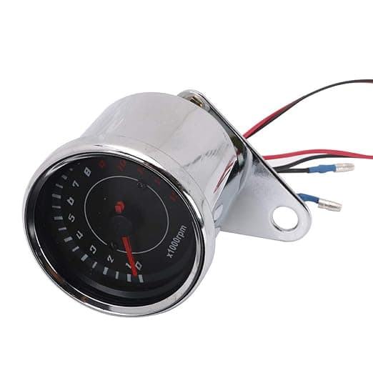 1 stk Sølv DC 12V Motorcykel Tacho Modificeret LED Digital Display