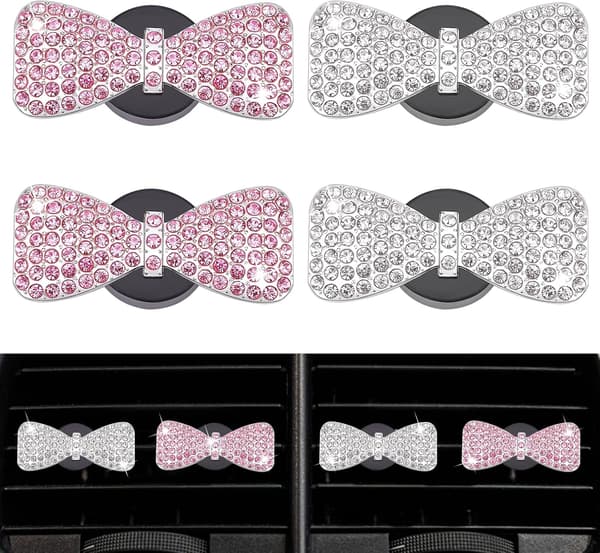 4 stk. Bilsduft til Kvinder, Bilsduftklips med Bling B