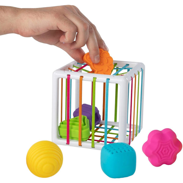 Fat Brain Toys - Fat Brain Nuori, Värikäs Aistikuutio, Joka Herättää Uteliaisuutta Ja Muotojen Tutkimista