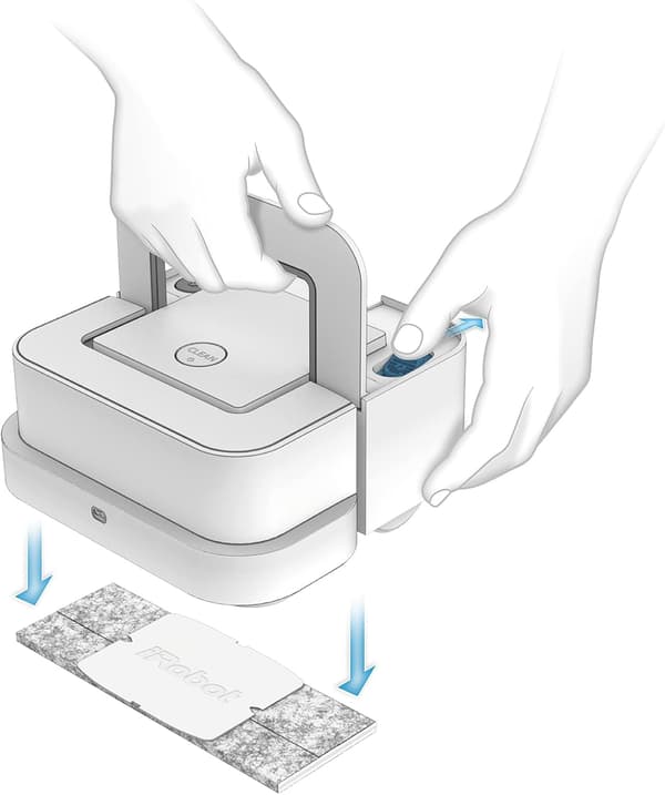 Genanvendelige Vaskeservietter til iRobot Braava Jet 240 (x2)
