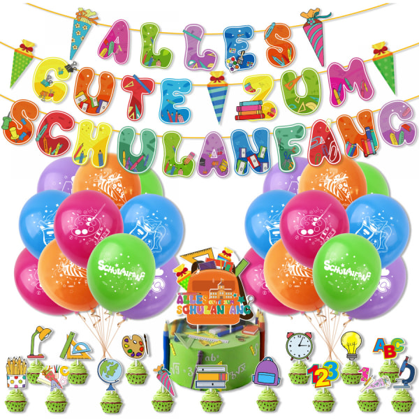 Ilmapallot Pieces Retro Party Balloon Avajaiskoulu