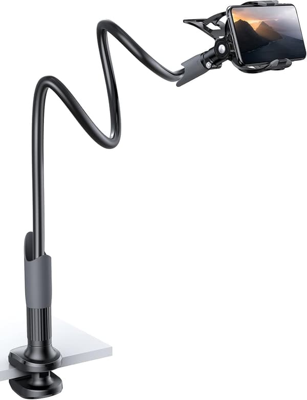 Telefonholder, Justerbar Holder - Universal 360° Rotationsholder til iPhone 14 Pro Max Plus, 13/12/11 Pro Max,