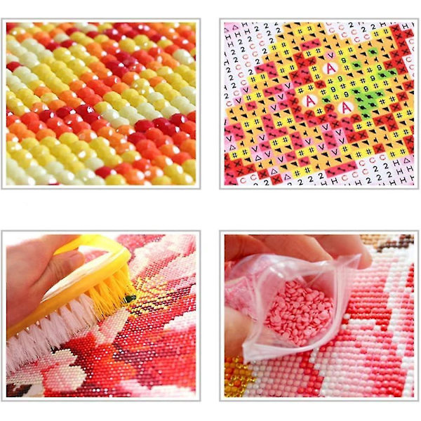 Diamantmålning Kit för Vuxna 30*40cm, 5D DIY Diamantmålning,