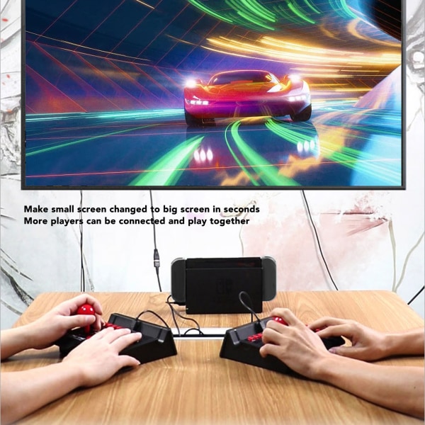 4 i 1 3 meter trådbunden spelkontroll Sfärisk joystick 6 kontrollknappar USB kabel Gamepad för PS3