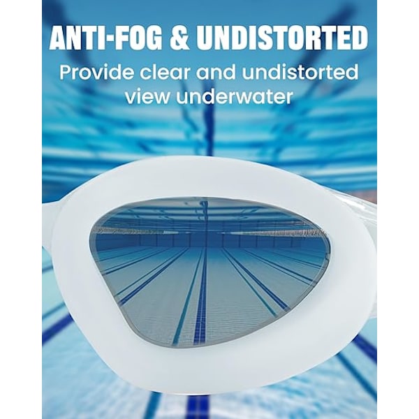 Simglasögon Vuxen Simglasögon för Män Kvinnor Simglasögon Ungdom UV-Skydd Anti-Imma Pool Vattenglasögon