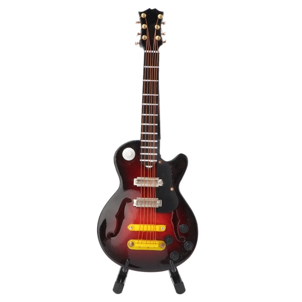 Miniatyr Tilia Håndverksgitarform Elektrisk gitarinstrumentmodell med gavepakke