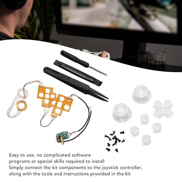 Gamepad Ambient Light Kit Innovativ Stilful Dekorativ Controller DIY Baggrundsbelysning til PS4 Gamepad