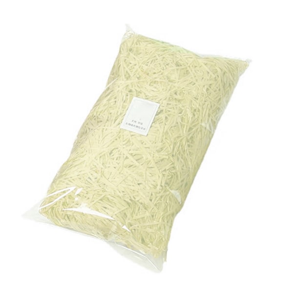 Papir Shred Filler Ekstraordinære Lyse Farver Lugtfri Raffia Filler Gaveindpakning Stuffer til Gaveæske Dekoration Beige 100g