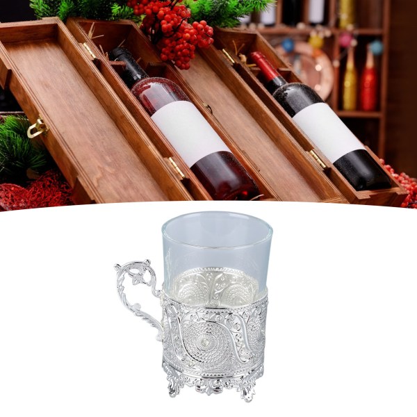 Legeringsglas Ölkopp Matal Ölkopp Samlarobjekt Dekorativ Whiskykopp Drickkopp till Fars Dag Jul Födelsedag Sliver