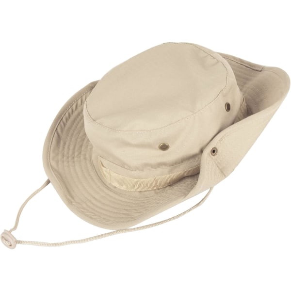 Solhatter for menn og kvinner bøttehatt UPF 50+ Boonie Hat Foldable UV-beskyttelse Fotturer Strandfiske Sommer Safari beige