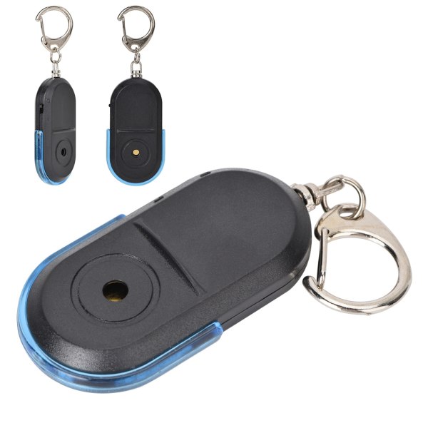 Trådløs Anti Lost Alarm Key Finder Plystrelyd LED-lys med batteri blue