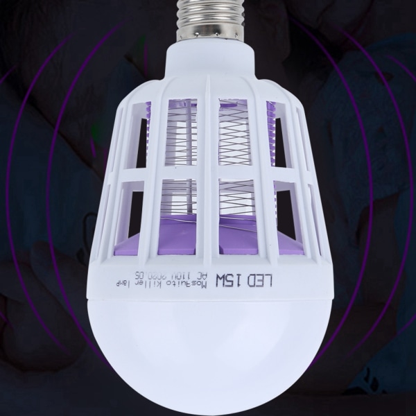 2-in-1 LED-hyttyskarkotin E27-lampulle, kodille, kaupalle, toimistolle, sisustukseen 15W 110V